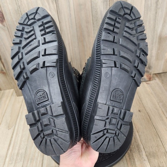 Mens Sorel Kaufman size 9 Low Calf Faux Fur Wool Insulated Waterproof Boots - Picture 6 of 7